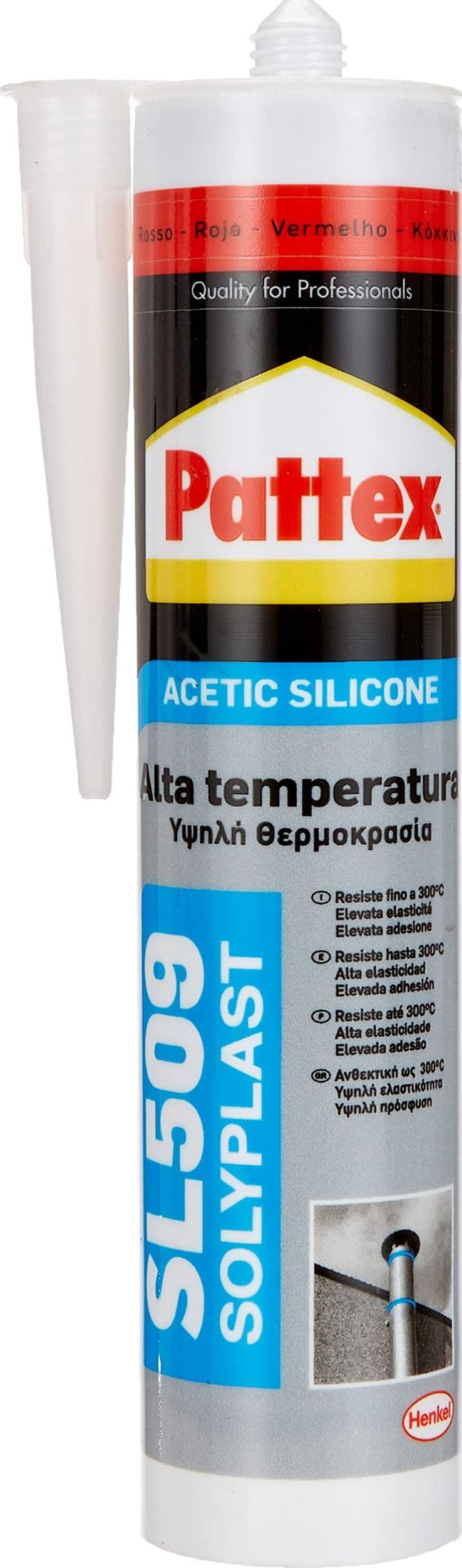 Pattex Silicone Sista Sl 509 Alte Temperature Colorato 300 ml Rosso 2 Pezzi – Henkel