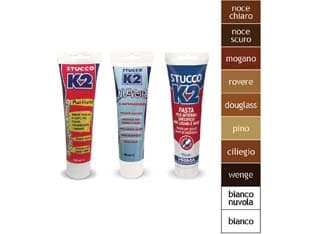 K2 Stucco in Pasta Multiuso Colorato in Tubetto 150 ml Rovere K2 6 Pezzi - 2
