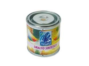 Smalto Sintetico Opaco 125 ml (lack 90) 125 ml Bianco Opaco RAL 6 Pezzi - 2