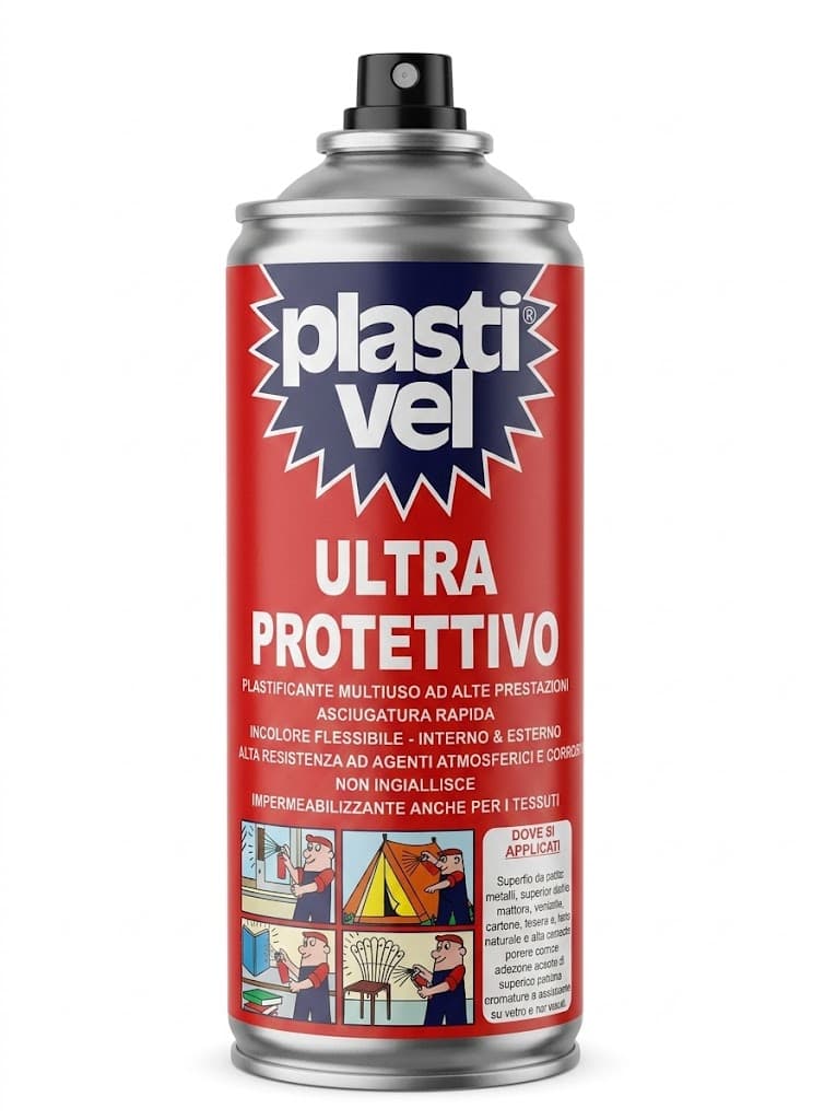 Plastivel Ultra Protettivo Multiuso Spray 400 ml Plastivel 2 Pezzi - 2
