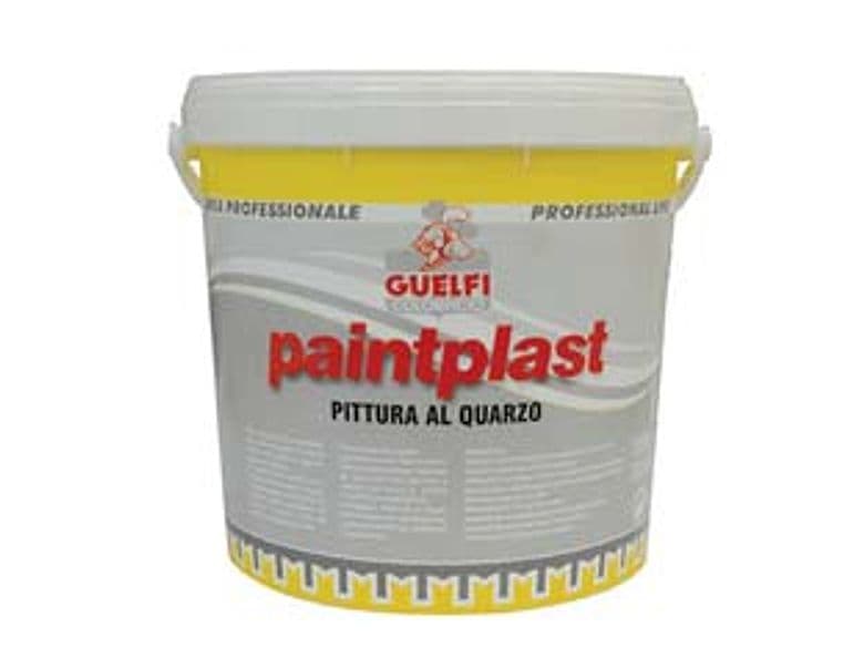 Quarzo Plastico Paintplast per Interni ed Esterni 14 l Bianco Guelfi - 2