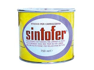 Sintofer Stucco per Metallo in Barattolo 500 ml Grigio Sintolit 2 Pezzi - 2