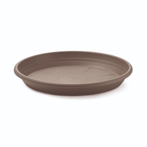 Sottovaso Cilindro Ø 25 cm (Vaso Ø 35) Colore Avana - 2