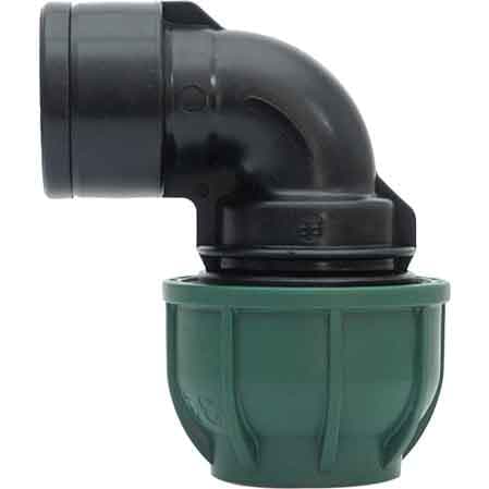 Gomito a 90 ° a Stringere con Derivazione Fil. Femmina Ee ? Irritec 4061802 - 2