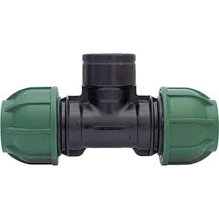 Tee a 90 ° a Stringere con Derivazione Fil. Femmina Ee ? Mm Irritec 4061610 - 2