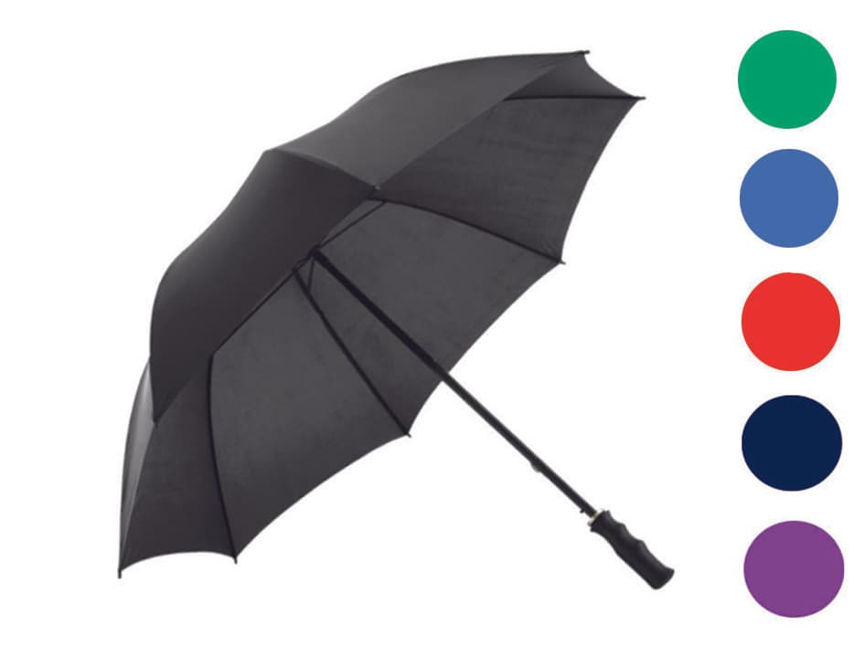 Ombrello Lungo Automatico 8 Stecche Tinta Unita Colori Assortiti 3 Pezzi - 2
