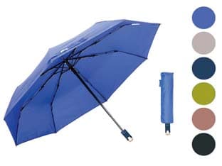 Ombrello Pieghevole Mini Automatico 8 Stecche Tinta Unita Colori 3 Pezzi - 2