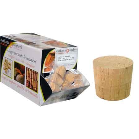 Tappo in Sughero per Damigiana 55 x 50 mm Alto 30 Confezioni 2 Pezzi - 2