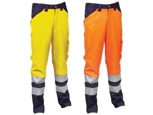 Pantalone Encke ad Alta Visibilita' TG.2XL Arancione Fluo Navy Cofra - 2