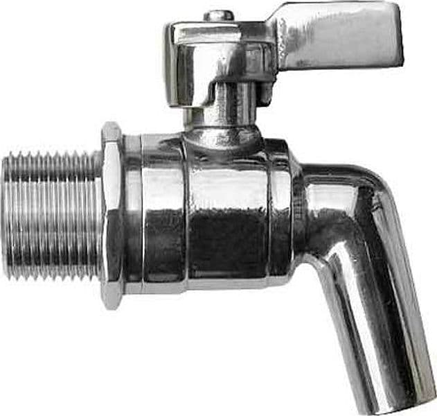 Rubinetto Inox a Sfera per Contenitore 1/2 - 2