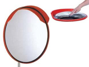 Specchio Stradale Parabolico Infrangibile in Policarbonato Ø 80 mm cm - 2