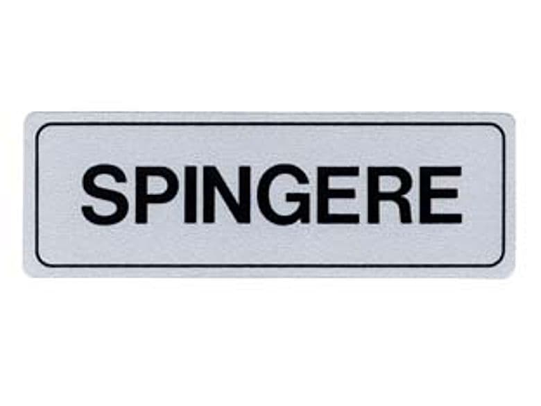 Targhetta Adesiva Spingere 15 CMX5H 10 Pezzi - 2