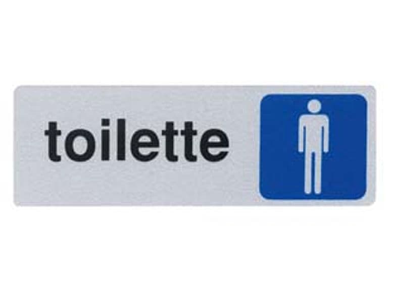 Targhetta Adesiva Toilette Uomo 15 CMX5H 10 Pezzi - 2