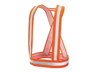 Bretelle Alta Visibilita' Arancio, Taglia Unica - 2