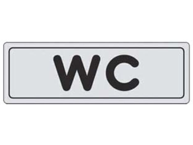 Targhetta Adesiva WC 15 CMX5H 10 Pezzi - 2