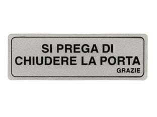 Targhetta Adesiva Si Prega di Chiudere La Porta Grazie 15 CMX5H 10 Pezzi - 2