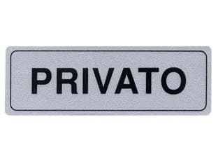 Targhetta Adesiva Privato 15 CMX5H 10 Pezzi - 2