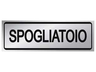 Targhetta Adesiva Spogliatoio 15 CMX5H 10 Pezzi - 2