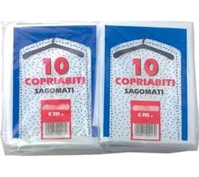 Sacco Copriabito Sagomato PZ.10 60 CMX100 280 g Cp 10 Pezzi - 2