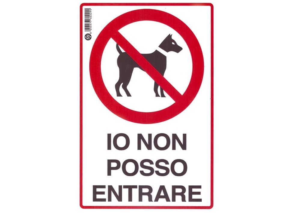 Cartello Io Non Posso Entrare 20 CMX30H 10 Pezzi - 2