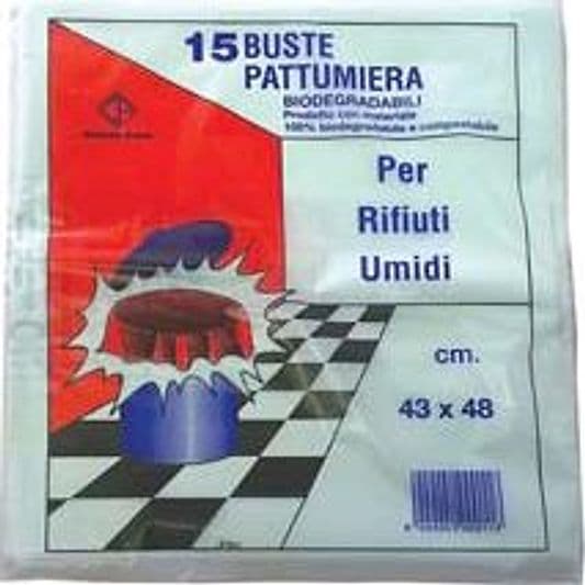 Sacco Pattumiera Biodegradabile per Rifiuti Umidi PZ.15 43 CMX48 175 g 40 - 2