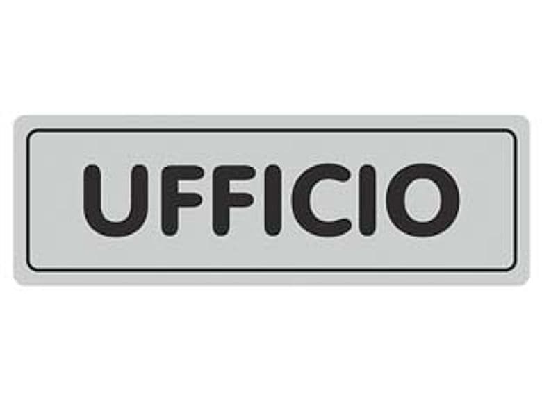 Targhetta Adesiva Ufficio 15 CMX5H 10 Pezzi - 2