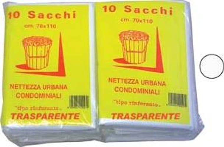 Sacco Condominiale Rinforzato Trasparente PZ.10 70 CMX110 75 g 10 - 2