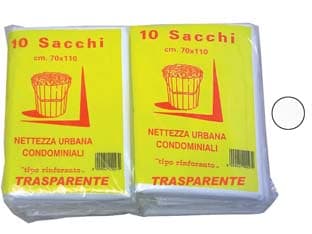 Sacco Condominiale Rinforzato Trasparente PZ.10 70 CMX110 75 g 10 - 2