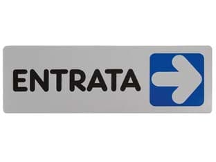 Targhetta Adesiva Entrata (freccia a Destra) 15 CMX5H 10 Pezzi - 2