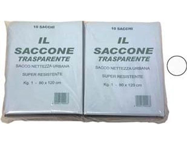 Sacco Il Saccone Trasparente PZ.10 80 CMX120 1 kg 10 Confezione Cp - 2