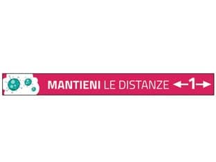 Strisce Adesive Calpestabili Mantieni Le Distanze 10 CMX100 10 Pezzi - 2