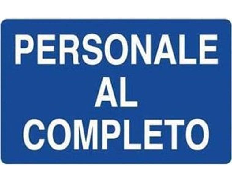 Cartello Personale al Completo 70 CMX50H 10 Pezzi - 2