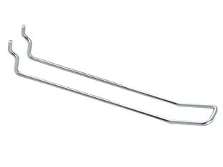 Ganci a 2 Fili Semplici per Pannelli Forati Ø 3,8 mm MMX300 l 50 Pezzi - 2