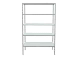 Scaffale in Kit 5 Piani a Incastro Zincato 5 Ripiani 100 CMX40X186H - 2