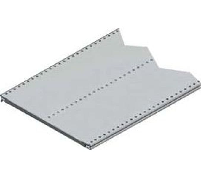 Ripiano in Lamiera Forata Verniciato Grigio RAL 7035 500 mm L.X400 P. con 1 - 2