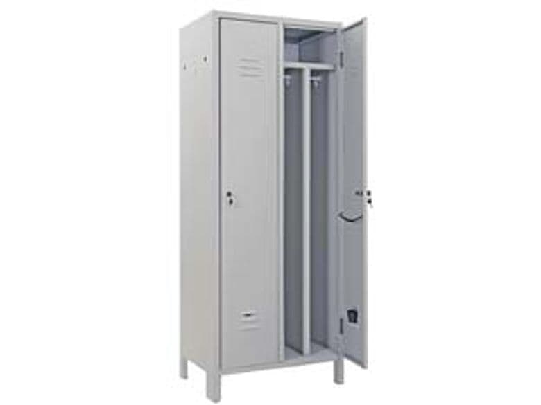 Armadio Spogliatoio Sporco Pulito Slim a Due Ante Montato 68,5 CMX50X180H – Prometal