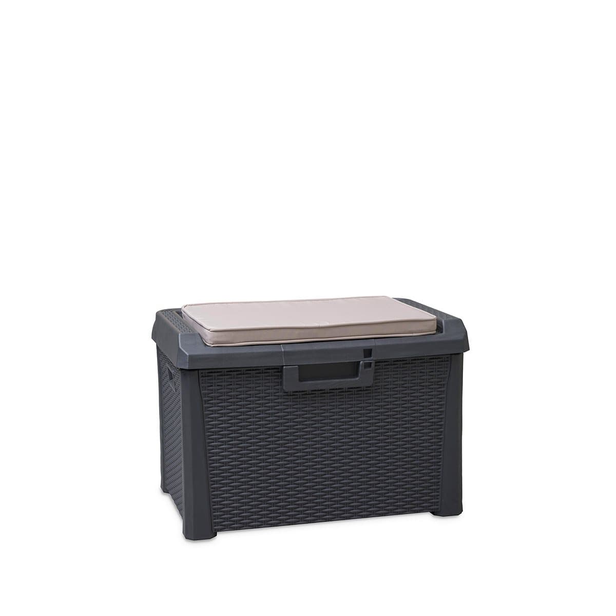 Baule Compact Box Santorini Plus 125 Litri in Resina Effetto Rattan - 2