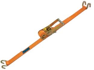 Cinghia 50 mm con Fibbia di Ancoraggio e Cricchetto ART.8182S 8,5 m Robur - 2