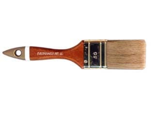 Pennellesse Setola Bionda Professionale Manico Legno 50 MMX15X61 12 Pezzi - 2