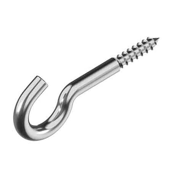 Occhiolo Aperto a Vite Inox 5 x 60 mm 50 Pezzi - 2