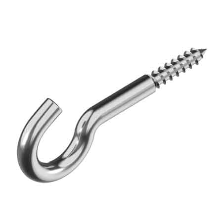 Occhiolo Aperto a Vite Inox 3,5 x 35 mm 50 Pezzi - 2