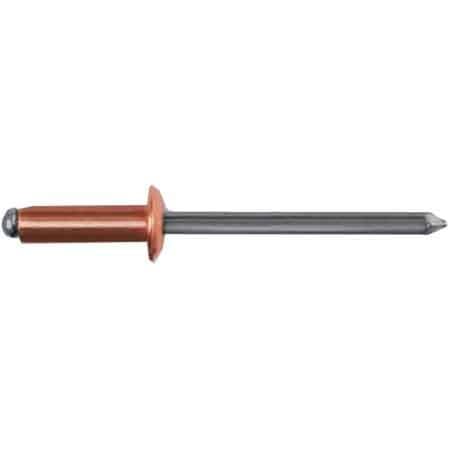 Rivetto a Strappo Rame 4,0 x 7 mm 100 Pezzi - 2