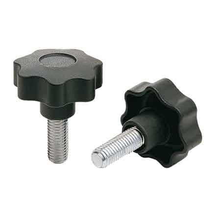 Volantino con Perno Filettato Ø 40 mm Perno M 6 50 Pezzi - 2