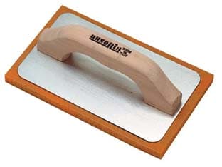 Frattone Gommaspugna per Intonaco Base Alluminio e Manico in Legno 3 Pezzi - 2
