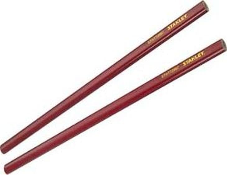 Matita da Falegname e Muratore Rossa 300 mm (STHT1 72997) Stanley 12 Pezzi - 2