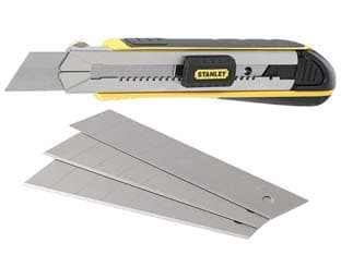Cutter Grande Fatmax 25 mm con Guida in Acciaio Inox e 4 Lame 215 2 Pezzi - 2