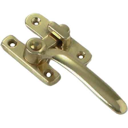 Maniglia da Blocco Sx Ottone Lucido - 2