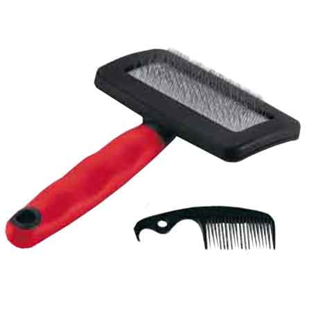 Spazzola Cardatrice per Cani e Gatti Tg. L Cm 16,5X11,4X3,3H - 2