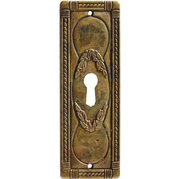 Bocchetta per Mobili 5038 A6 Verticale 34 x 96 mm Giusti Patinato Antico - 2
