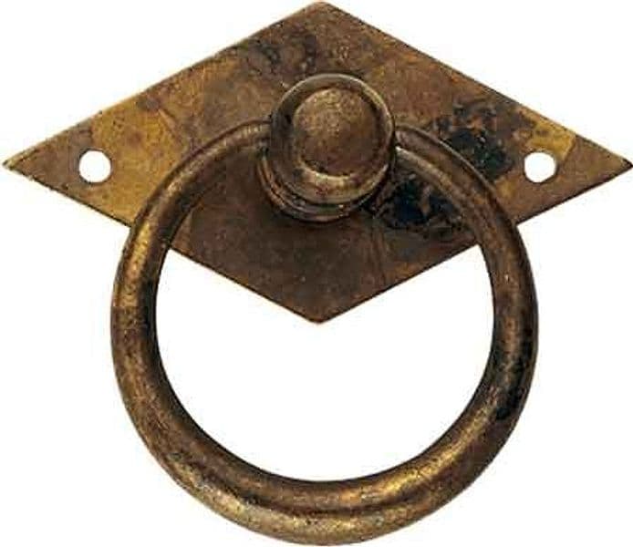 Maniglia per Mobili 12230 50 x 44 mm Metal Group Ottone Antico - 2